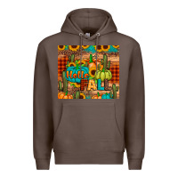 Coffee hello fall pumpkin Premium Hoodie - JahusDesignShop
