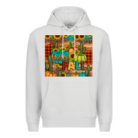 Dove Grey hello fall pumpkin Premium Hoodie - JahusDesignShop