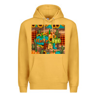 Mustard hello fall pumpkin Premium Hoodie - JahusDesignShop