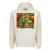 Oatmeal Heather hello fall pumpkin Premium Hoodie - JahusDesignShop
