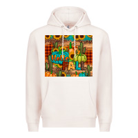Pale Pink hello fall pumpkin Premium Hoodie - JahusDesignShop