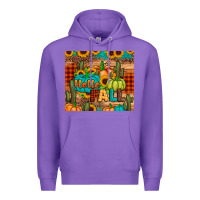 Purple hello fall pumpkin Premium Hoodie - JahusDesignShop