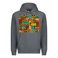 Rock hello fall pumpkin Premium Hoodie - JahusDesignShop