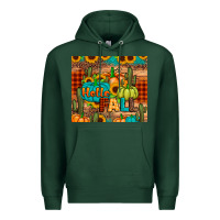 Sports Green hello fall pumpkin Premium Hoodie - JahusDesignShop