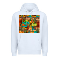 White hello fall pumpkin Premium Hoodie - JahusDesignShop