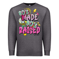 Charcoal Heather 80s made 90s raised Premium Sweatshirt - texasbilliewilder