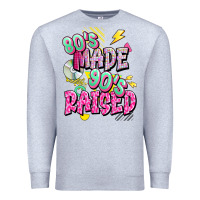 Heather Grey 80s made 90s raised Premium Sweatshirt - texasbilliewilder