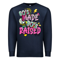 Navy 80s made 90s raised Premium Sweatshirt - texasbilliewilder