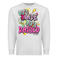 Oatmeal Heather 80s made 90s raised Premium Sweatshirt - texasbilliewilder