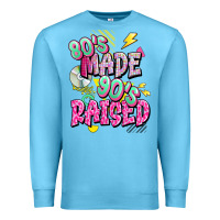 Ocean Blue 80s made 90s raised Premium Sweatshirt - texasbilliewilder
