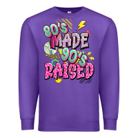 Purple 80s made 90s raised Premium Sweatshirt - texasbilliewilder