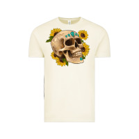 Vintage Arctic skull flowers and gemstone Vintage Tee - Artiststas