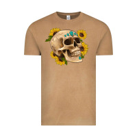 Vintage Camel skull flowers and gemstone Vintage Tee - Artiststas