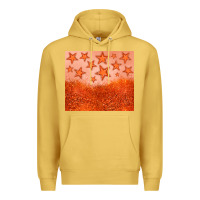 Antique Gold orange glitter star Premium Hoodie - JahusDesignShop