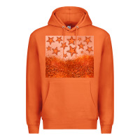 Carrot orange glitter star Premium Hoodie - JahusDesignShop