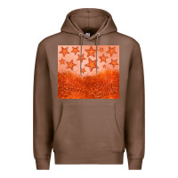 Chestnut orange glitter star Premium Hoodie - JahusDesignShop