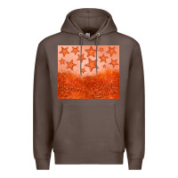 Coffee orange glitter star Premium Hoodie - JahusDesignShop