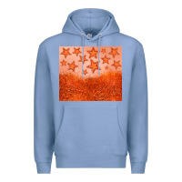Colony Blue orange glitter star Premium Hoodie - JahusDesignShop