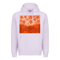Lilac orange glitter star Premium Hoodie - JahusDesignShop