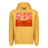 Mustard orange glitter star Premium Hoodie - JahusDesignShop