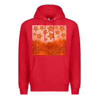 Red orange glitter star Premium Hoodie - JahusDesignShop