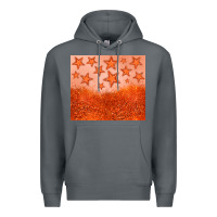 Rock orange glitter star Premium Hoodie - JahusDesignShop