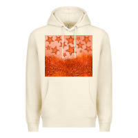 Sandshell orange glitter star Premium Hoodie - JahusDesignShop