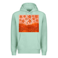 Seafoam orange glitter star Premium Hoodie - JahusDesignShop