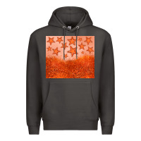 Smoke orange glitter star Premium Hoodie - JahusDesignShop
