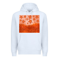 White orange glitter star Premium Hoodie - JahusDesignShop