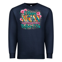 Navy i hope karma slaps you in the face before i do Premium Sweatshirt - Zillion Design Studio