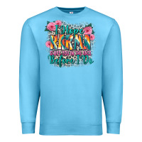 Ocean Blue i hope karma slaps you in the face before i do Premium Sweatshirt - Zillion Design Studio