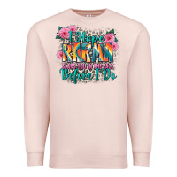 Pale Pink i hope karma slaps you in the face before i do Premium Sweatshirt - Zillion Design Studio
