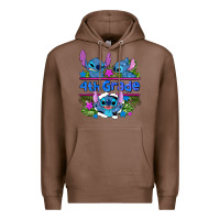 Chestnut preview flower stitch 4 th grade Premium Hoodie - AdoDesignShop