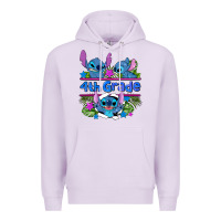 Lilac preview flower stitch 4 th grade Premium Hoodie - AdoDesignShop