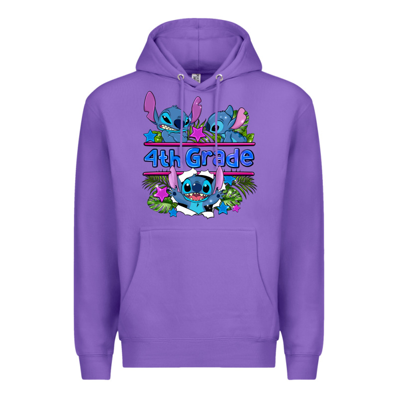 Preview Flower Stitch 4 Th Grade Premium Hoodie by AdoDesignShop | Teevron