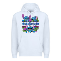 White preview flower stitch 4 th grade Premium Hoodie - AdoDesignShop