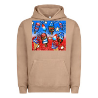 Pigment Burro american popsicle and stars Urban Hoodie - AdoDesignShop