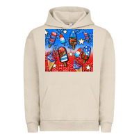 Pigment French Oak american popsicle and stars Urban Hoodie - AdoDesignShop
