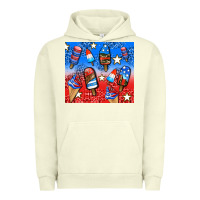 Pigment Pistachio american popsicle and stars Urban Hoodie - AdoDesignShop
