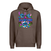 Coffee preview flower stitch 3rd grade Premium Hoodie - AdoDesignShop