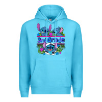 Ocean Blue preview flower stitch 3rd grade Premium Hoodie - AdoDesignShop