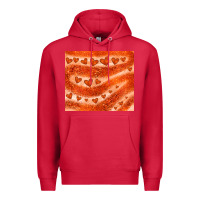 Cardinal orange glitter heart Premium Hoodie - JahusDesignShop