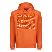 Carrot orange glitter heart Premium Hoodie - JahusDesignShop