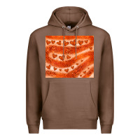 Chestnut orange glitter heart Premium Hoodie - JahusDesignShop