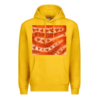 Lemon orange glitter heart Premium Hoodie - JahusDesignShop