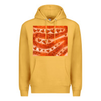 Mustard orange glitter heart Premium Hoodie - JahusDesignShop