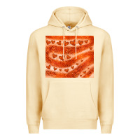 Pina Colada orange glitter heart Premium Hoodie - JahusDesignShop