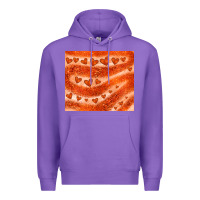 Purple orange glitter heart Premium Hoodie - JahusDesignShop