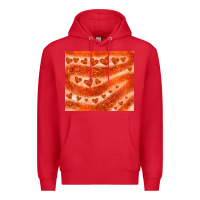 Red orange glitter heart Premium Hoodie - JahusDesignShop